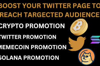 do crypto twitter promotion, solana meme coin promotion, meme coin marketing