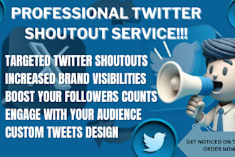 deliver targeted twitter shoutouts