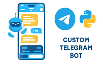 create advanced telegram bot, custom telegram bot, chatbot