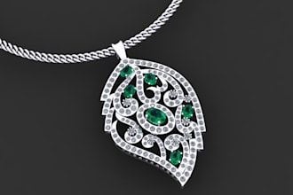 jewelry cad design for 3d printing and rendering