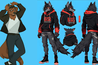draw furry reference sheet furry art character design furry ref sheet  oc furry