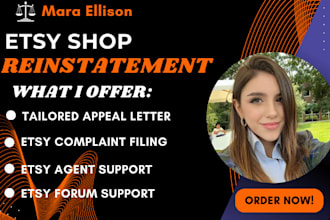 etsy account permanently suspended with appeal letter suspended reinstatement
