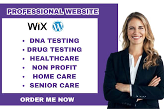 dna testing, drug testing, nonprofit, healthcare website homecare, senior care,