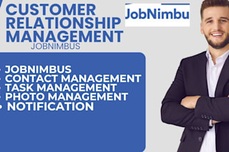 setup jobnimbus contact management task management photo management notification