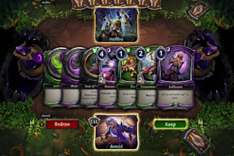 develop unity card game board game multiplayer trading card nft card  game