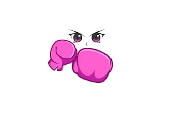 design face ovary cancer kicking logo