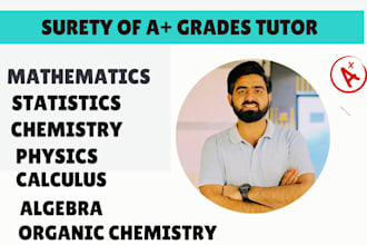 be your chemistry physics math statistics calculus algebra discrete math tutor