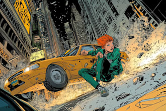 comic book art and comic book illustration