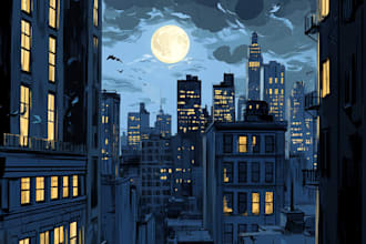 draw comic and cartoon for your book or website