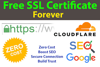 setup free SSL certificate from cloudflare or fix dns errors