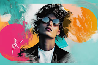 design a trendy album cover or single cover art