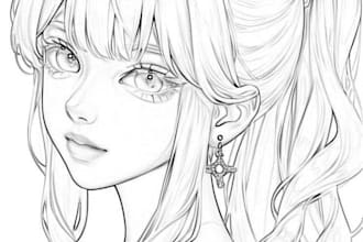 create any custom line art or sketches