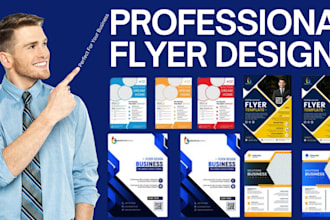 design digital flyer poster leaflet create pamphlet brochure company profile