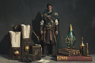 draw your dnd character and items