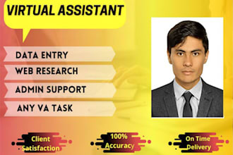 be your reliable virtual assistant for data entry, admin and any VA tasks