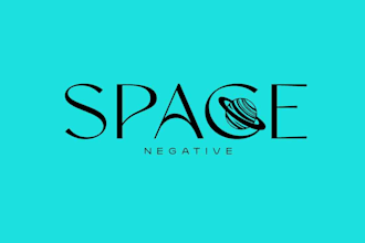 design negative space logo