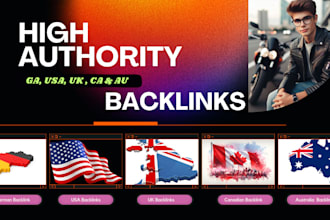 do authority canadian, german, UK, USA backlinks link building