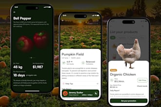 develop farmer marketplace app, livestock management app, farmer ecommerce app