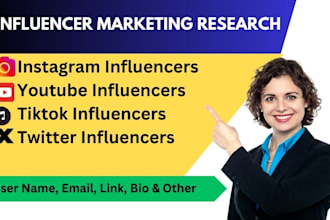 find the best instagram youtube and tiktok influencer email lists