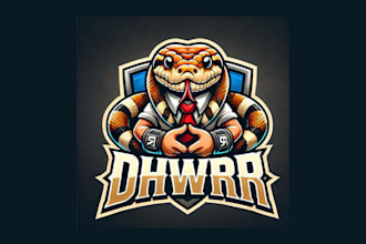 make amazing dwarf boa esport mascot logo within two days