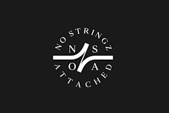 create unique trendy clothing brand logo design
