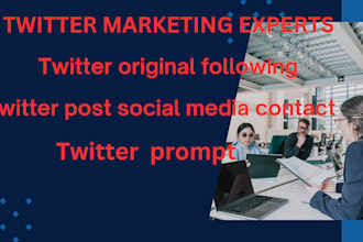 do twitter organic work following