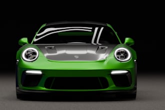 craft 3d realistic car,porsche 911 gt3 rs,3d automotive,autocad,control rig,max