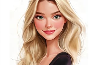 draw full body big head cartoon caricature