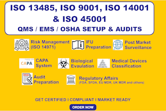 prepare qms  I ems  I osha documentation and audits