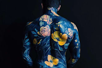 make a custom tattoo sleeve art as you want