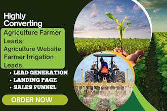 generate agriculture farm leads agriculture website farmer irrigation leads
