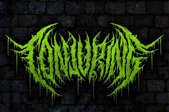 create black metal logo bands