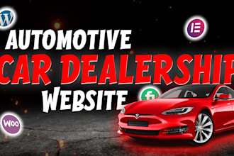 do modern automotive,car listing, car dealership website for your business
