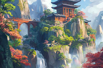 do mystical horror dark environment concept art or landscape