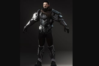 design realistic 3d character,3d hyper realistic metahuman,lips sync,rig for ue5