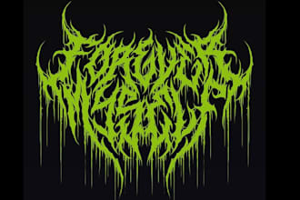 make hardcore and metal band logo