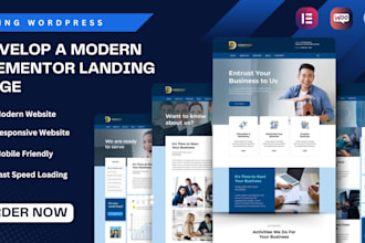 create a high converting elementor landing page design