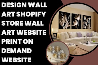 design wall art shopify store wall art website print on demand website