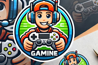 design gaming esport logo with initials