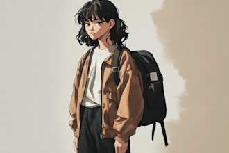 draw your anime manga character illustration