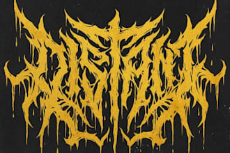 create a pagan folk metal logo