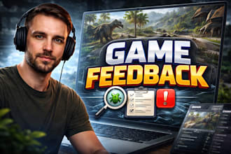 test your game and give review