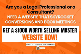 design landing page or website for lawyers, consultants