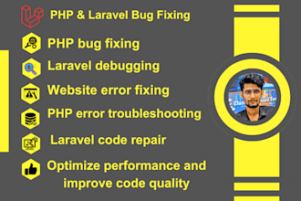 bug fixing and debugging for PHP and laravel projects