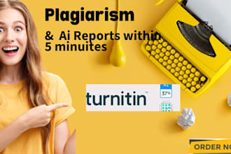 give plagiarism check similarity and ai checker reports
