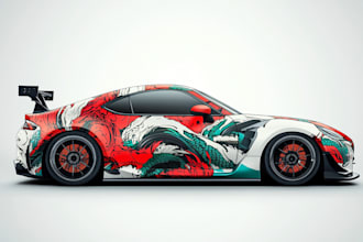 design awesome car, van, vehicle wrap design and vehicle