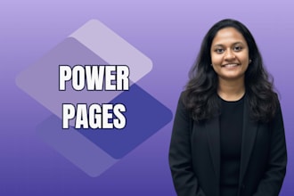 develop custom power pages portal