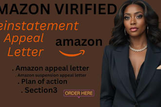 write a compelling appeal letter for amazon suspended account reinstatement