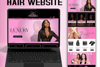 hair extension store hair shopify website wig website