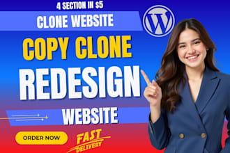 copy clone redesign, replicate website, redesign website, wordpress website